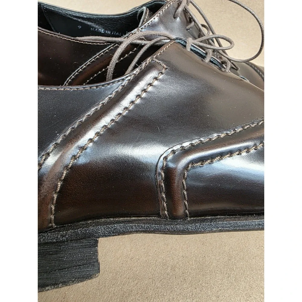 Billy Reid (Sz 9) Men's Oxford Cap Toe shoes Dark Brown Oxfords
